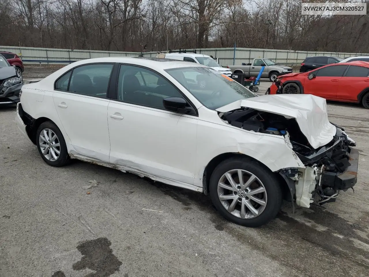 3VW2K7AJ3CM320527 2012 Volkswagen Jetta Base