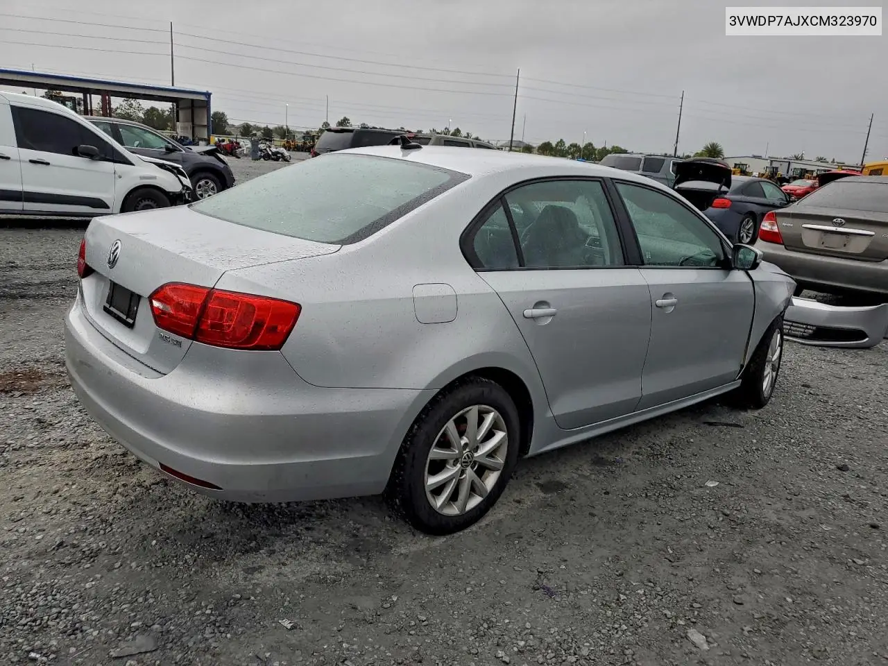 3VWDP7AJXCM323970 2012 Volkswagen Jetta Se