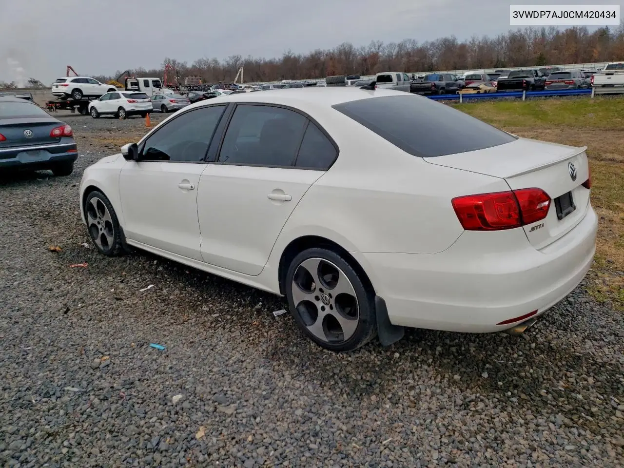 3VWDP7AJ0CM420434 2012 Volkswagen Jetta Se