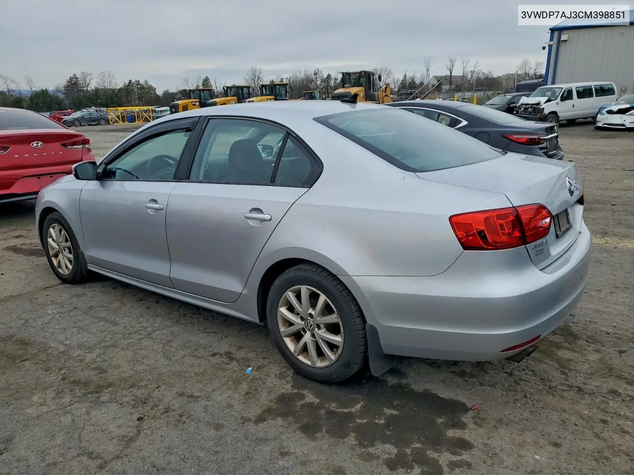 3VWDP7AJ3CM398851 2012 Volkswagen Jetta Se