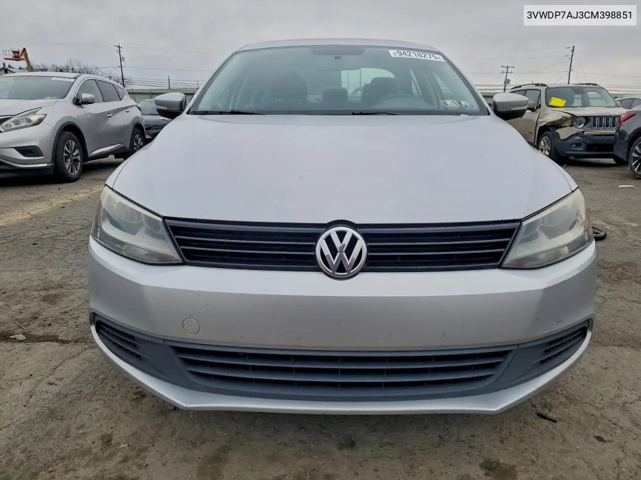 3VWDP7AJ3CM398851 2012 Volkswagen Jetta Se