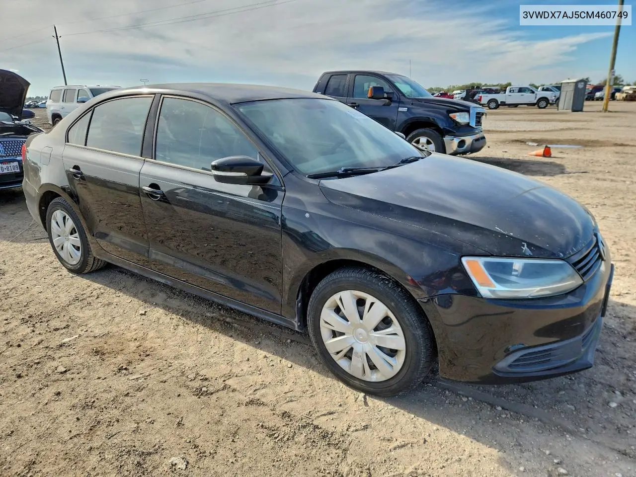 3VWDX7AJ5CM460749 2012 Volkswagen Jetta Se