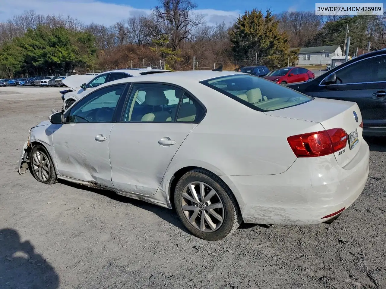 3VWDP7AJ4CM425989 2012 Volkswagen Jetta Se