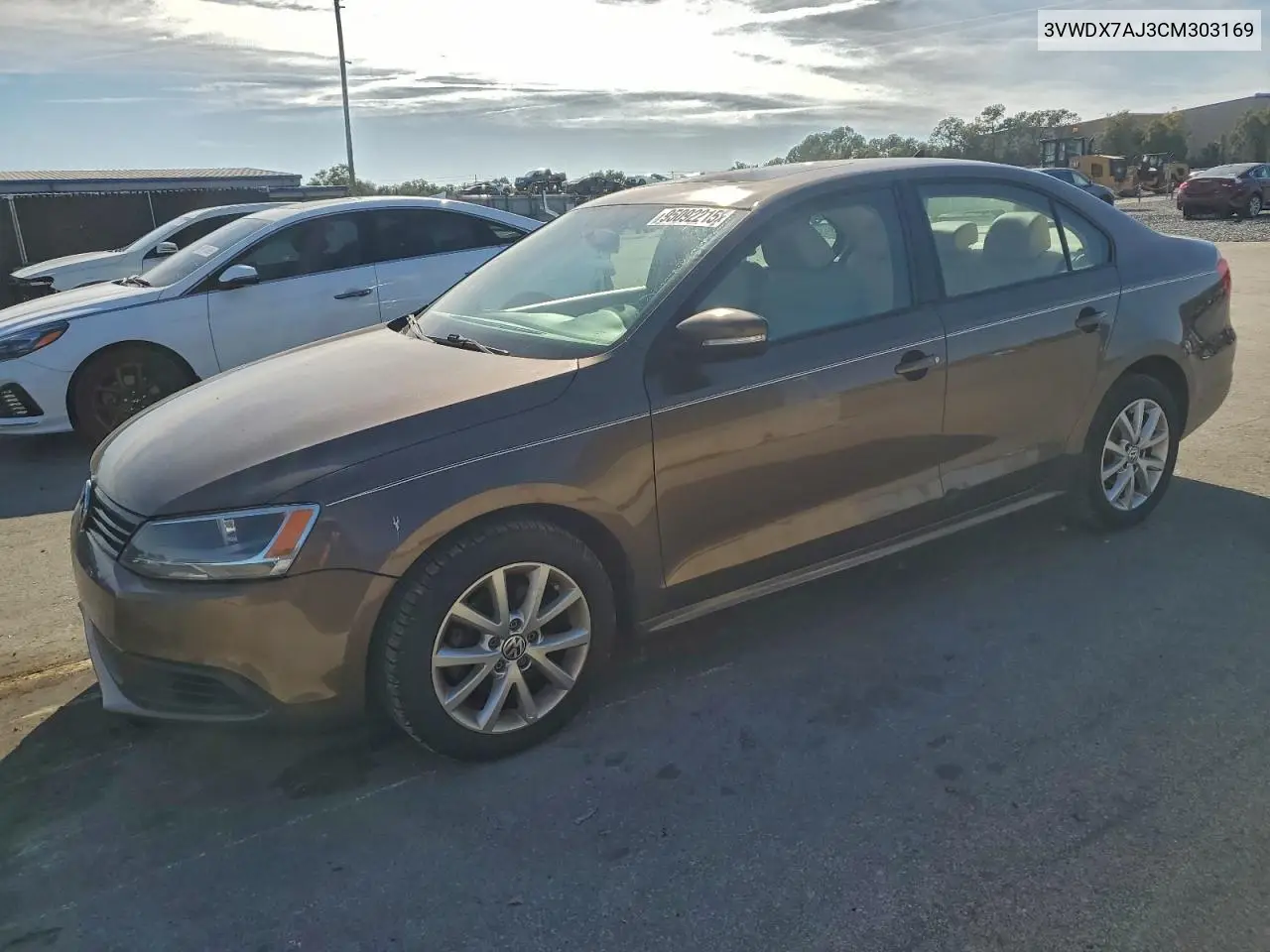 3VWDX7AJ3CM303169 2012 Volkswagen Jetta Se