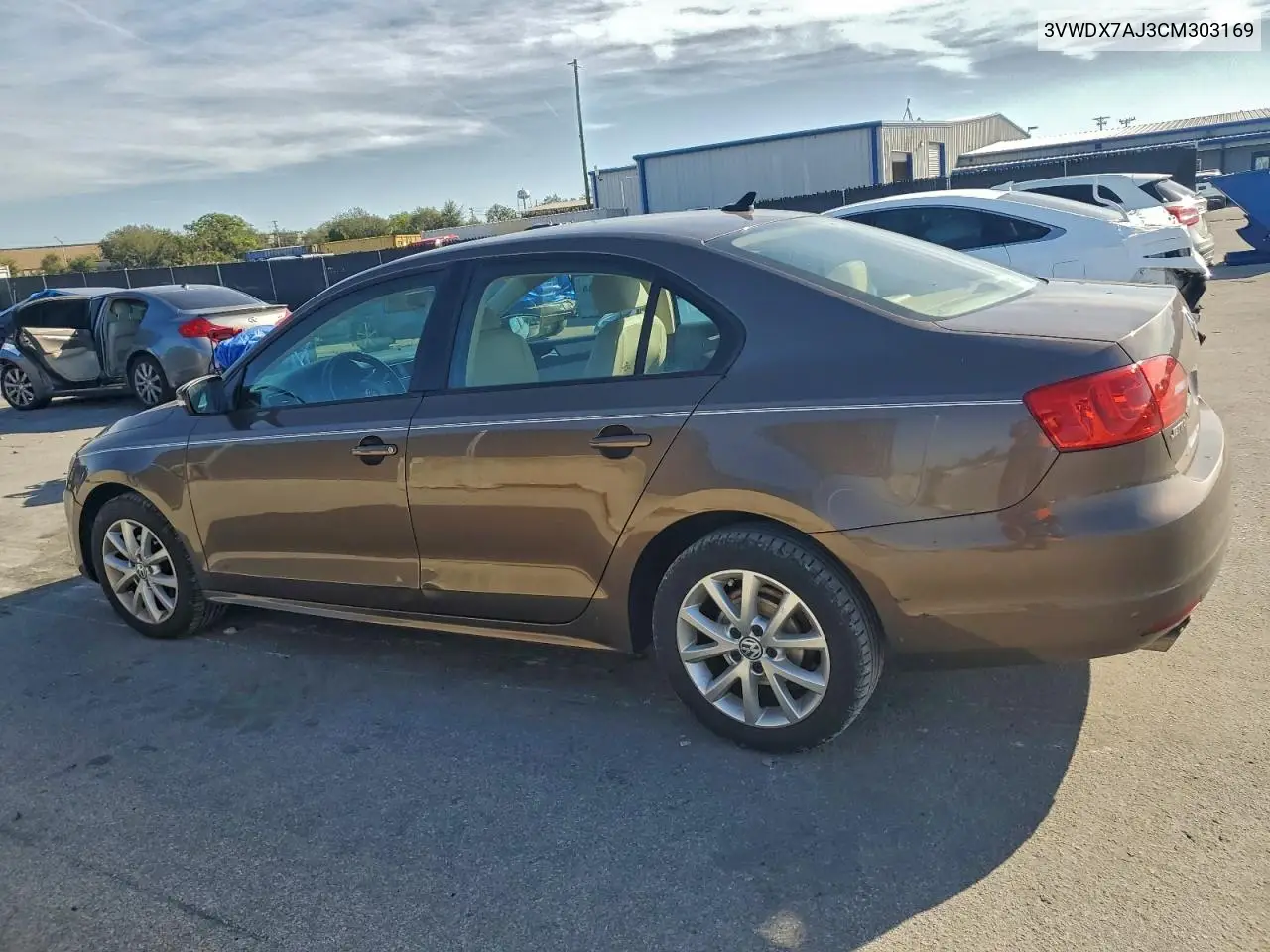 3VWDX7AJ3CM303169 2012 Volkswagen Jetta Se
