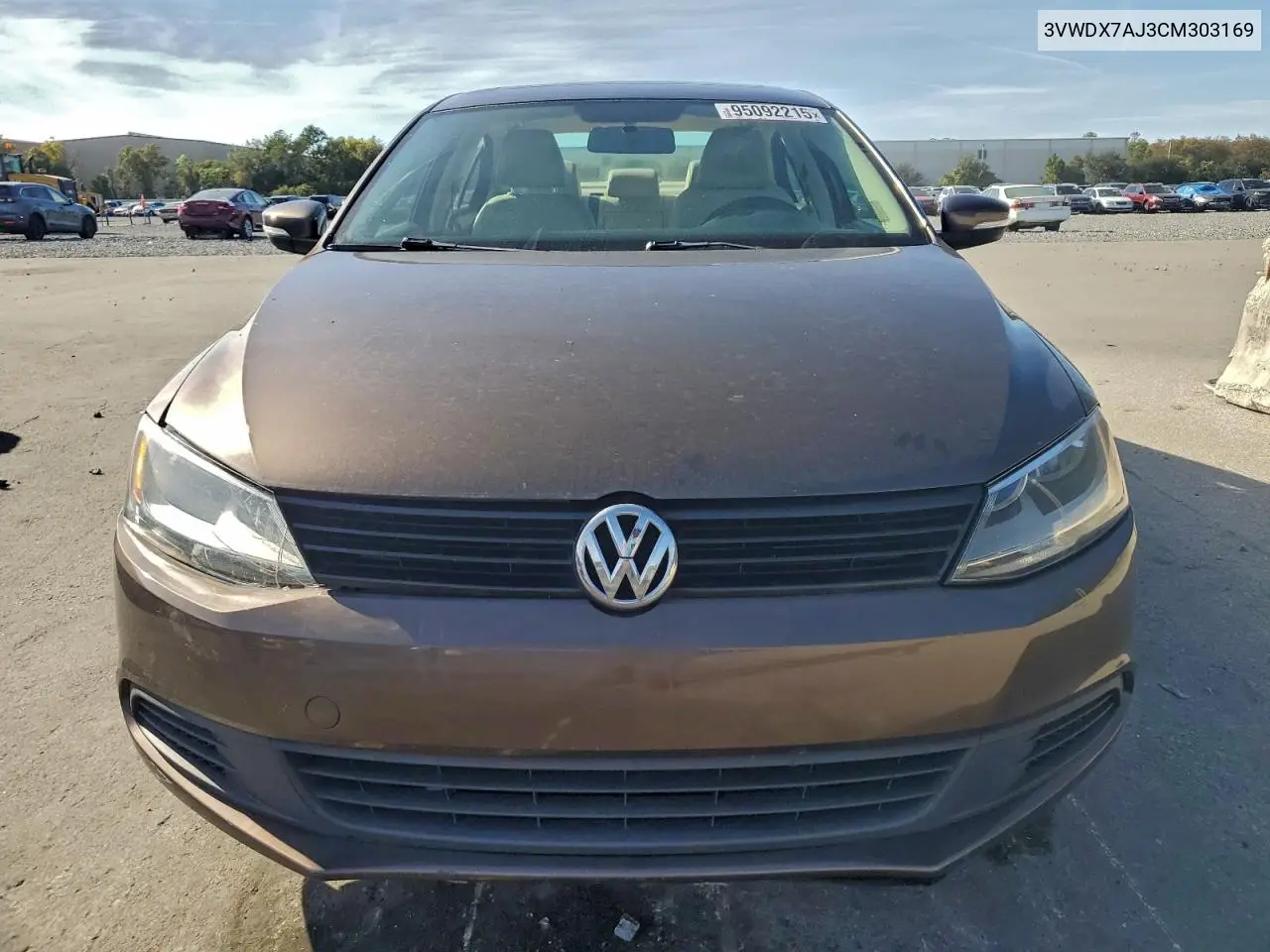 3VWDX7AJ3CM303169 2012 Volkswagen Jetta Se