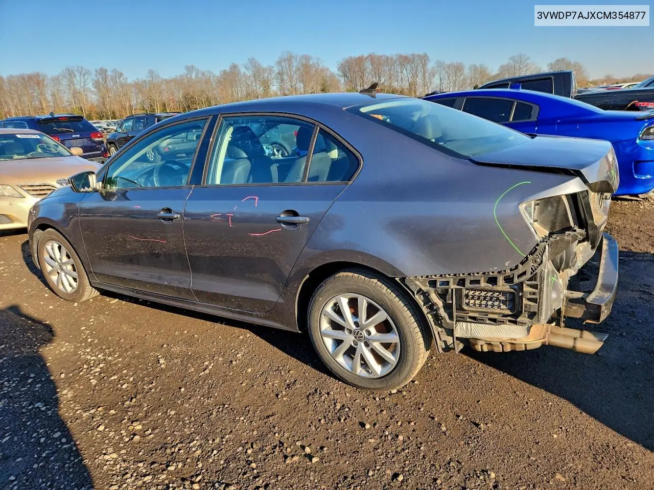 3VWDP7AJXCM354877 2012 Volkswagen Jetta Se