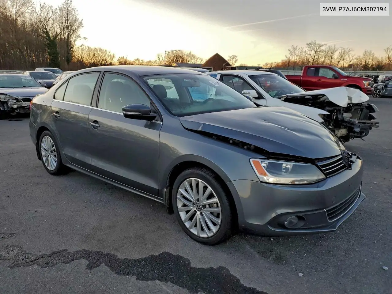 3VWLP7AJ6CM307194 2012 Volkswagen Jetta Sel