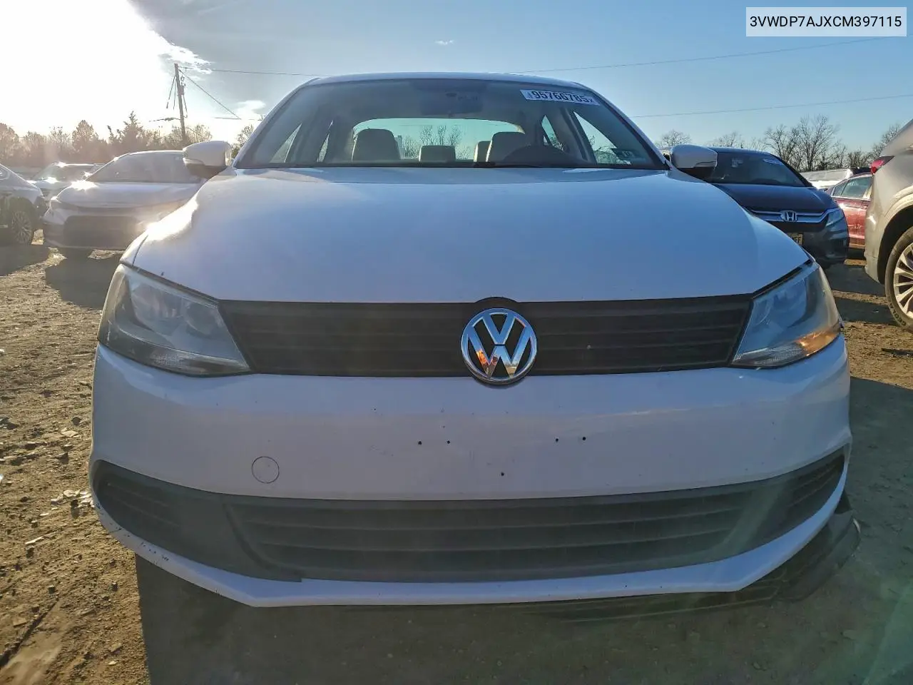 3VWDP7AJXCM397115 2012 Volkswagen Jetta Se