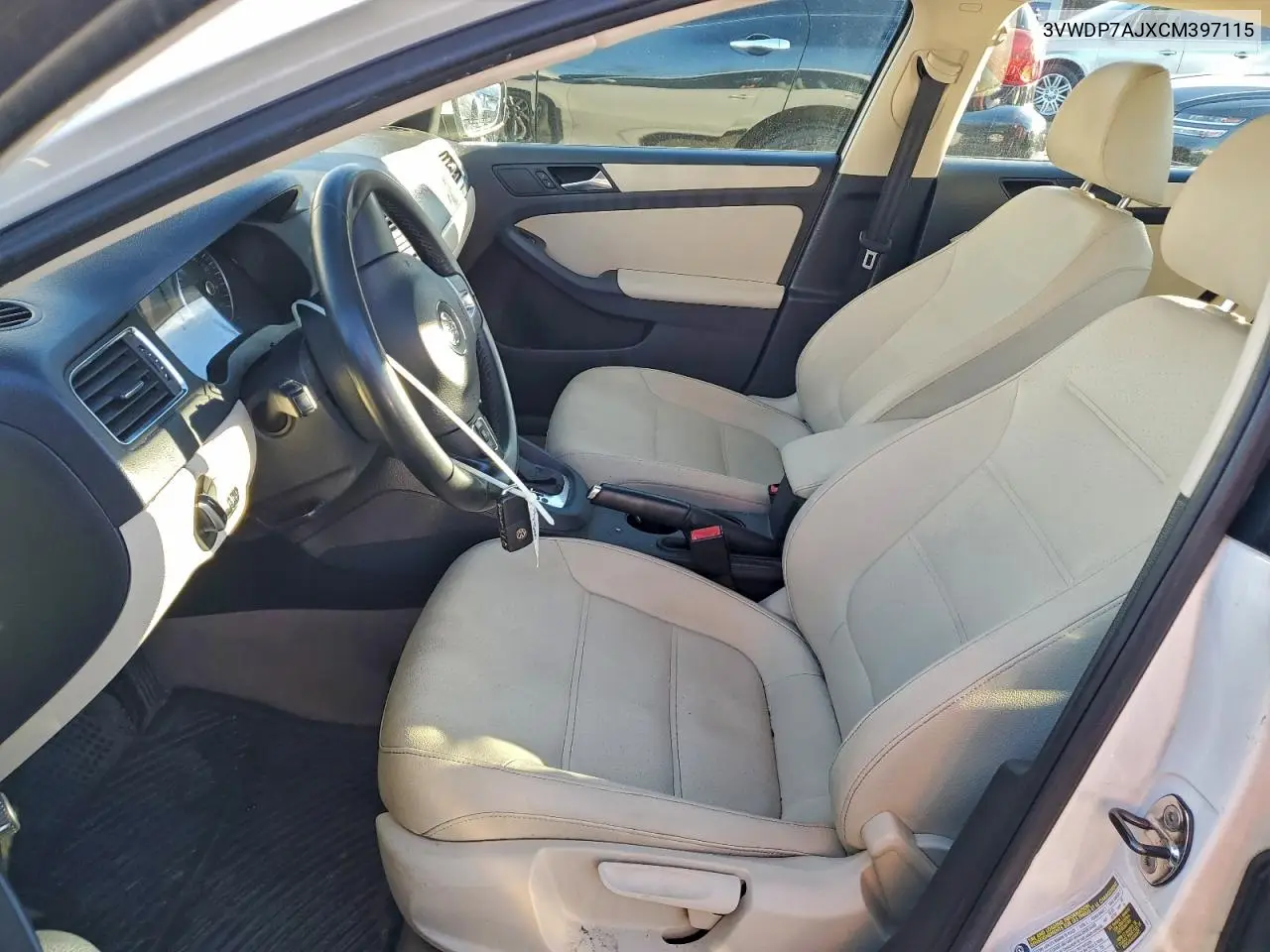 3VWDP7AJXCM397115 2012 Volkswagen Jetta Se