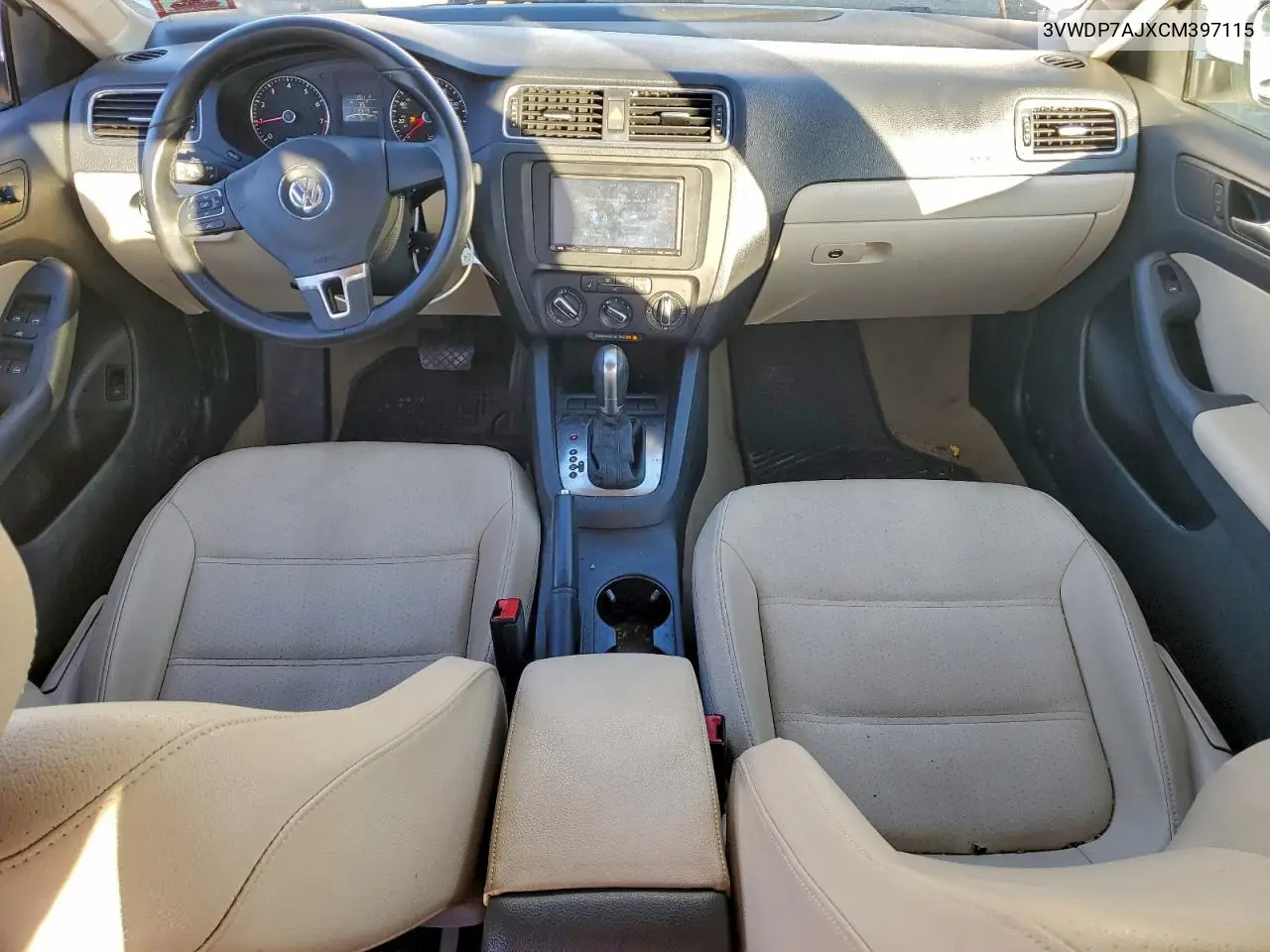 3VWDP7AJXCM397115 2012 Volkswagen Jetta Se