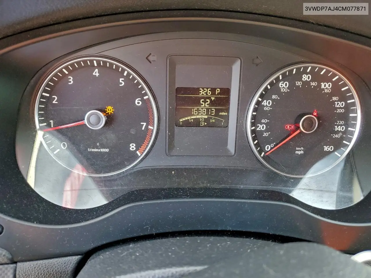 3VWDP7AJ4CM077871 2012 Volkswagen Jetta Se