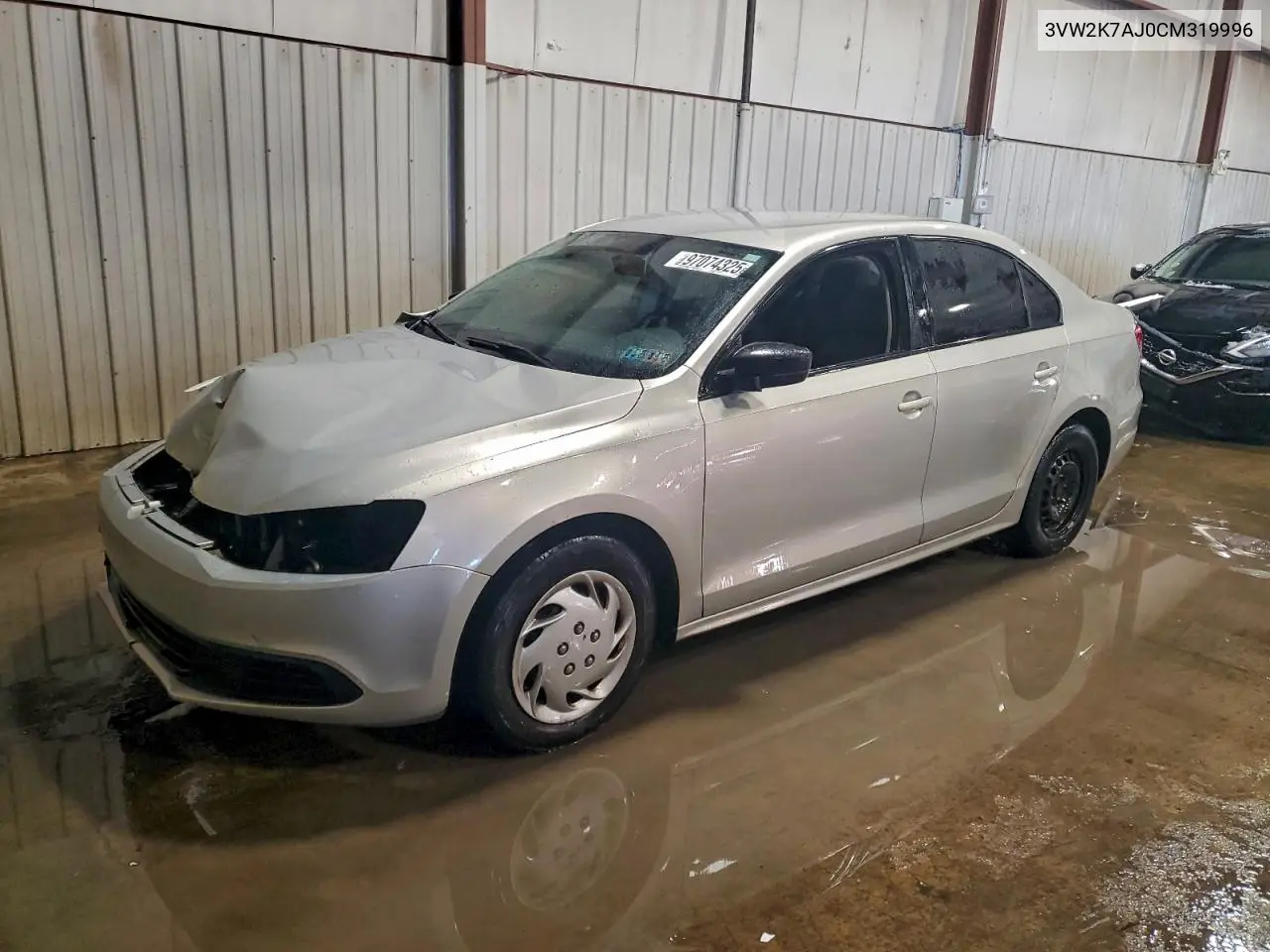 3VW2K7AJ0CM319996 2012 Volkswagen Jetta Base