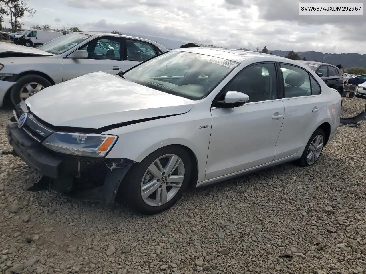 3VW637AJXDM292967 2013 Volkswagen Jetta Hybrid