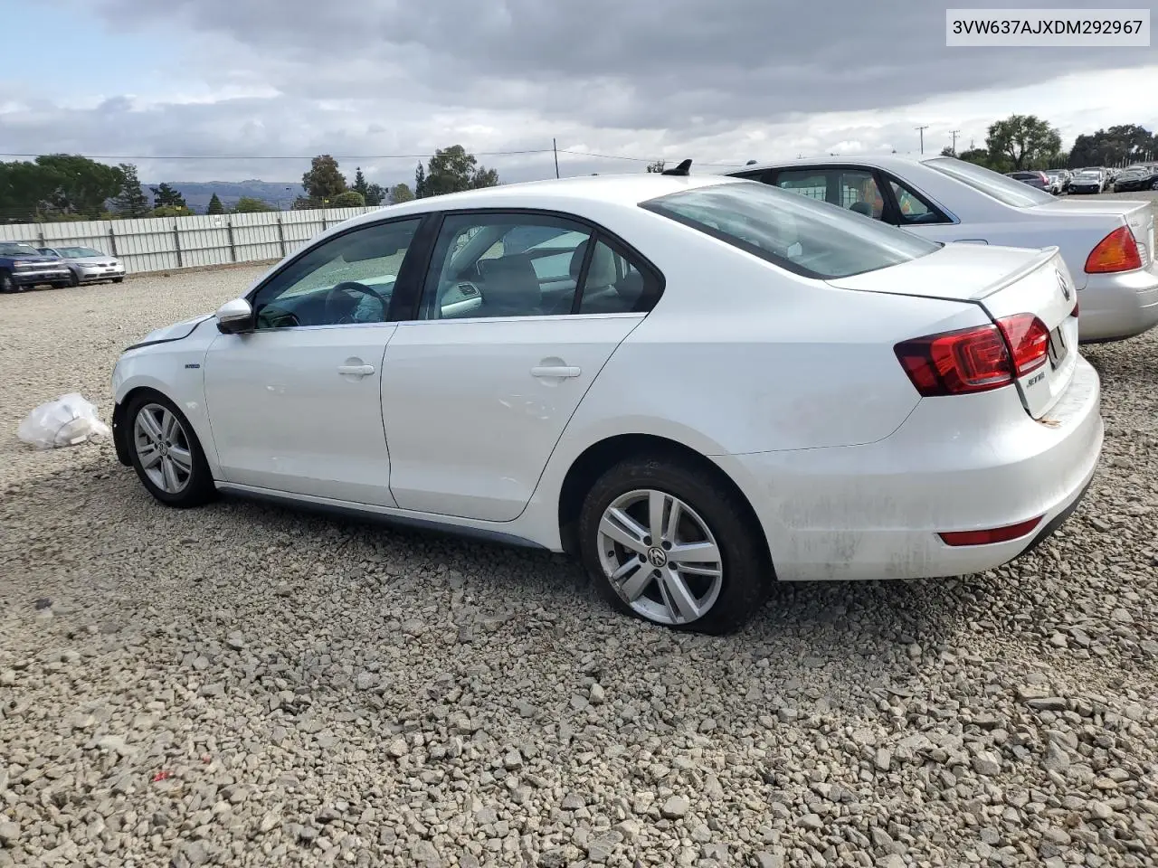 3VW637AJXDM292967 2013 Volkswagen Jetta Hybrid