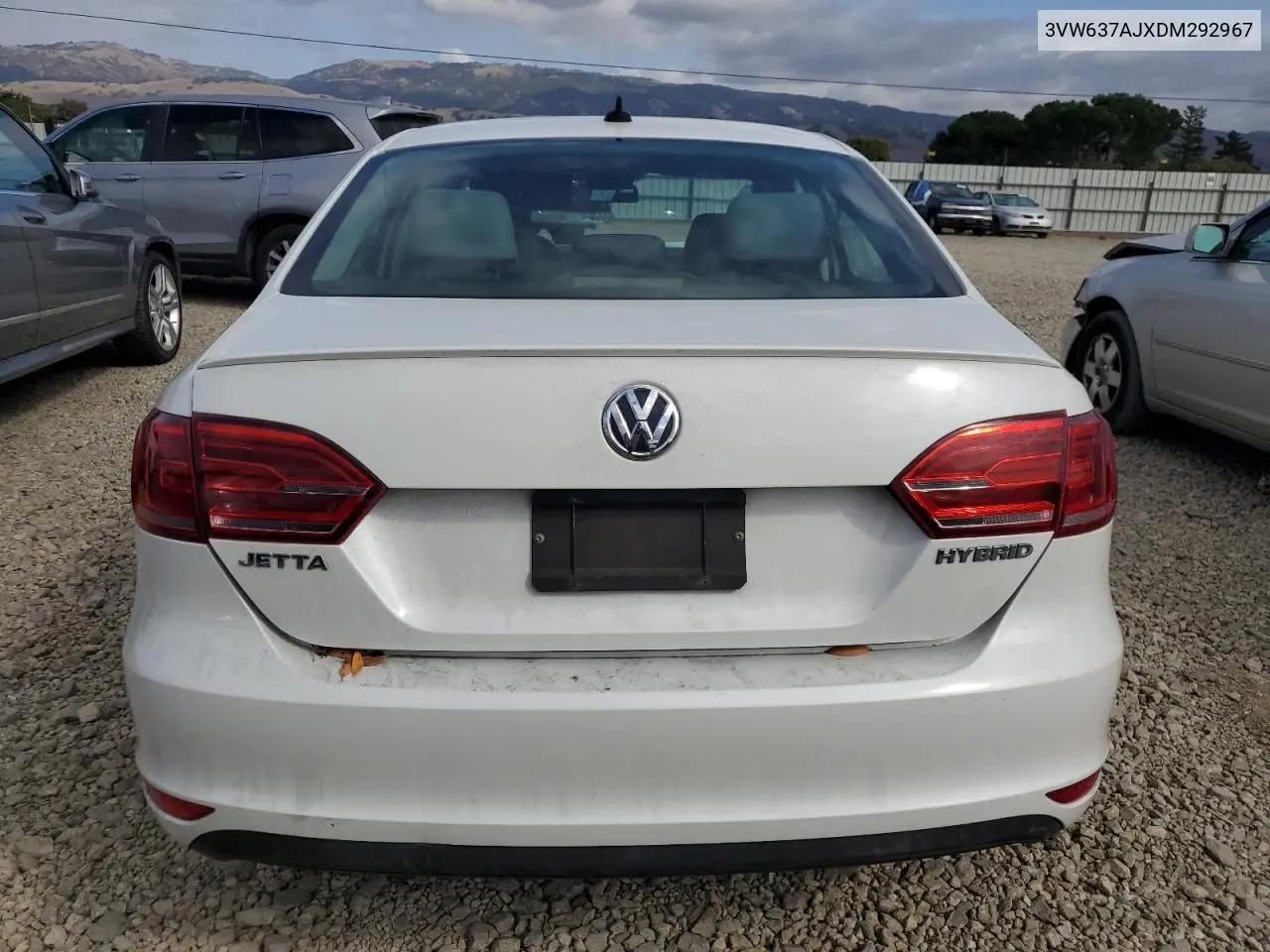 3VW637AJXDM292967 2013 Volkswagen Jetta Hybrid