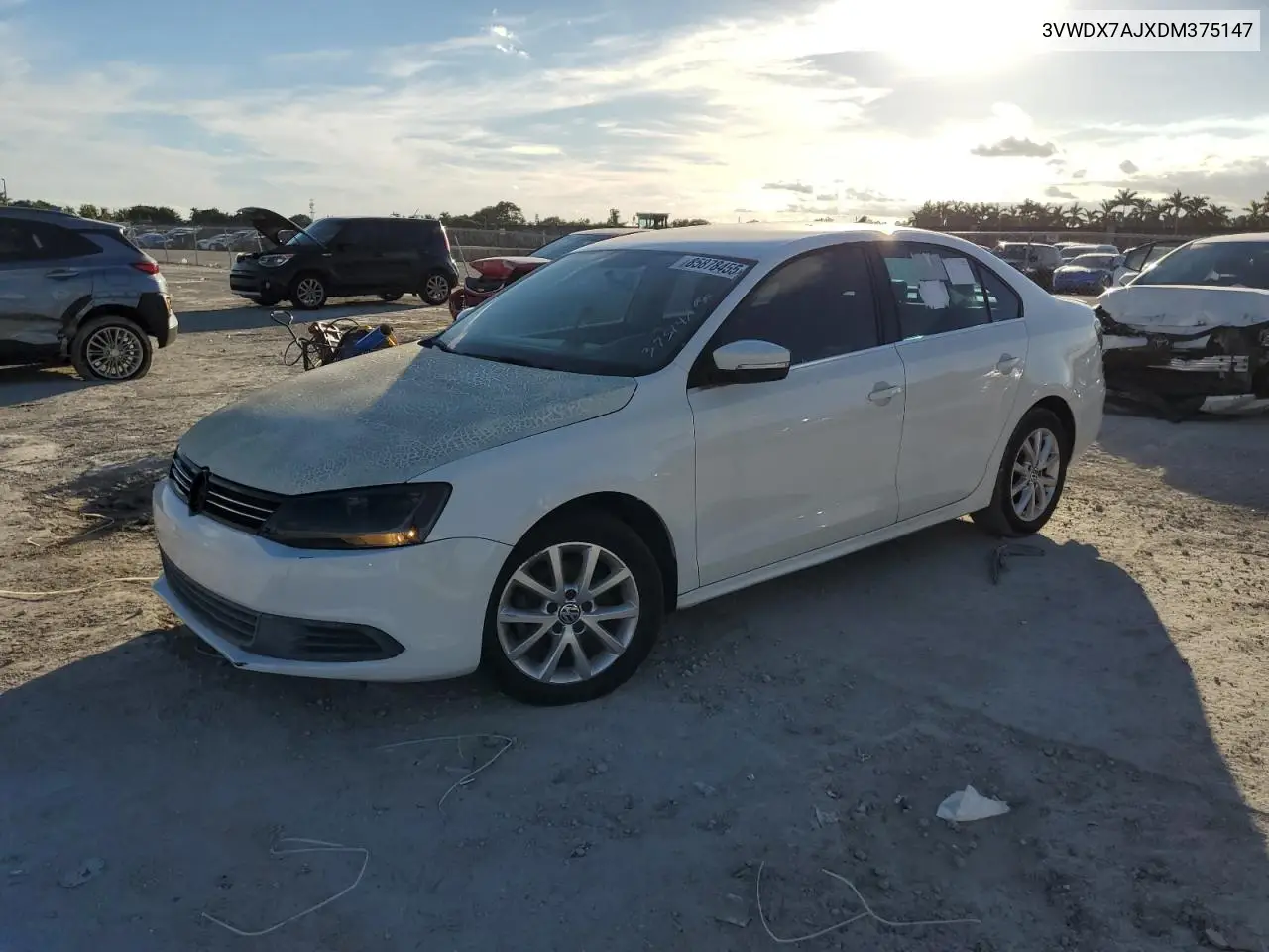 3VWDX7AJXDM375147 2013 Volkswagen Jetta Se