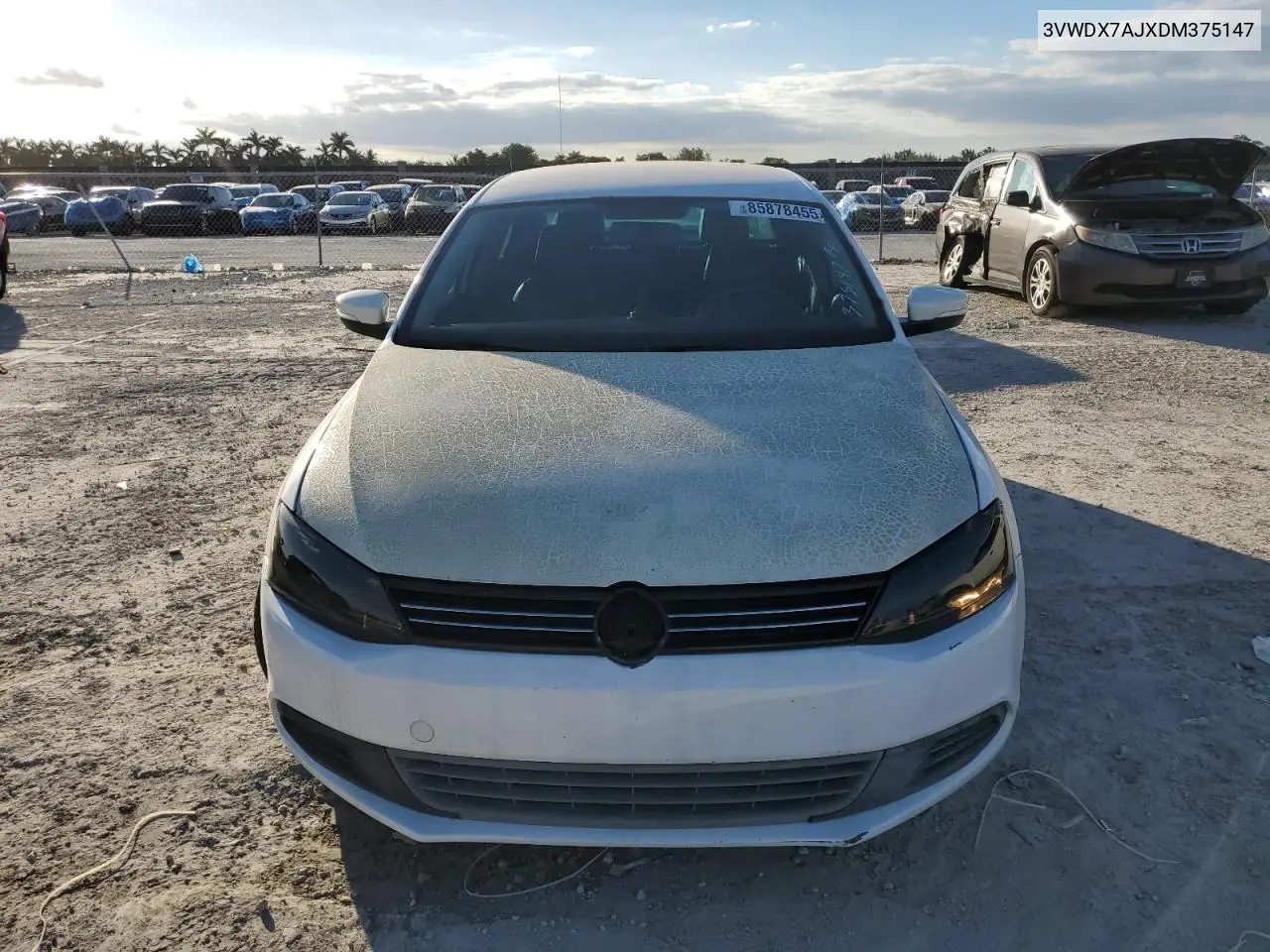3VWDX7AJXDM375147 2013 Volkswagen Jetta Se