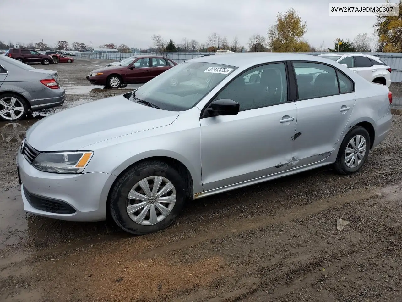 3VW2K7AJ9DM303071 2013 Volkswagen Jetta Base