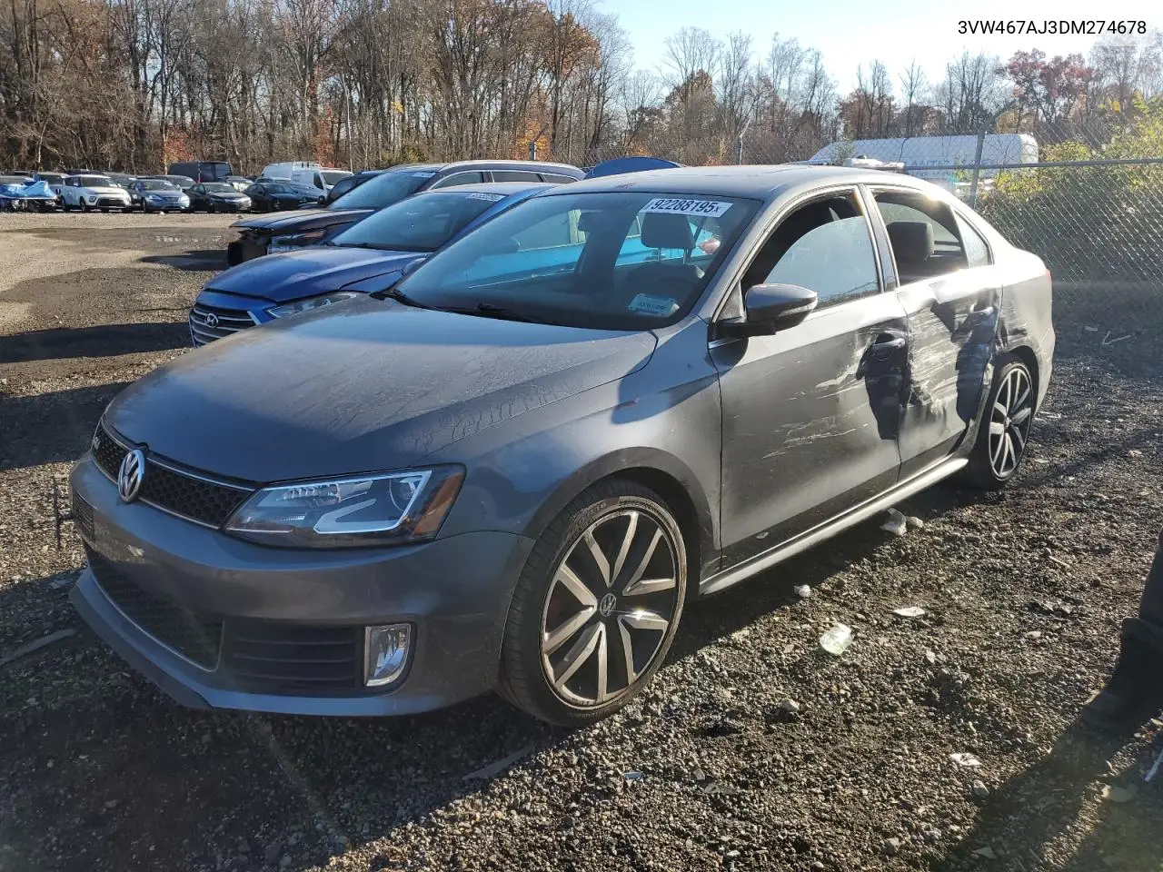 3VW467AJ3DM274678 2013 Volkswagen Jetta Gli