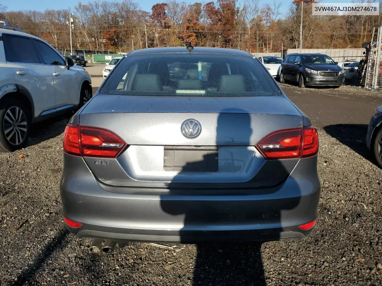 3VW467AJ3DM274678 2013 Volkswagen Jetta Gli