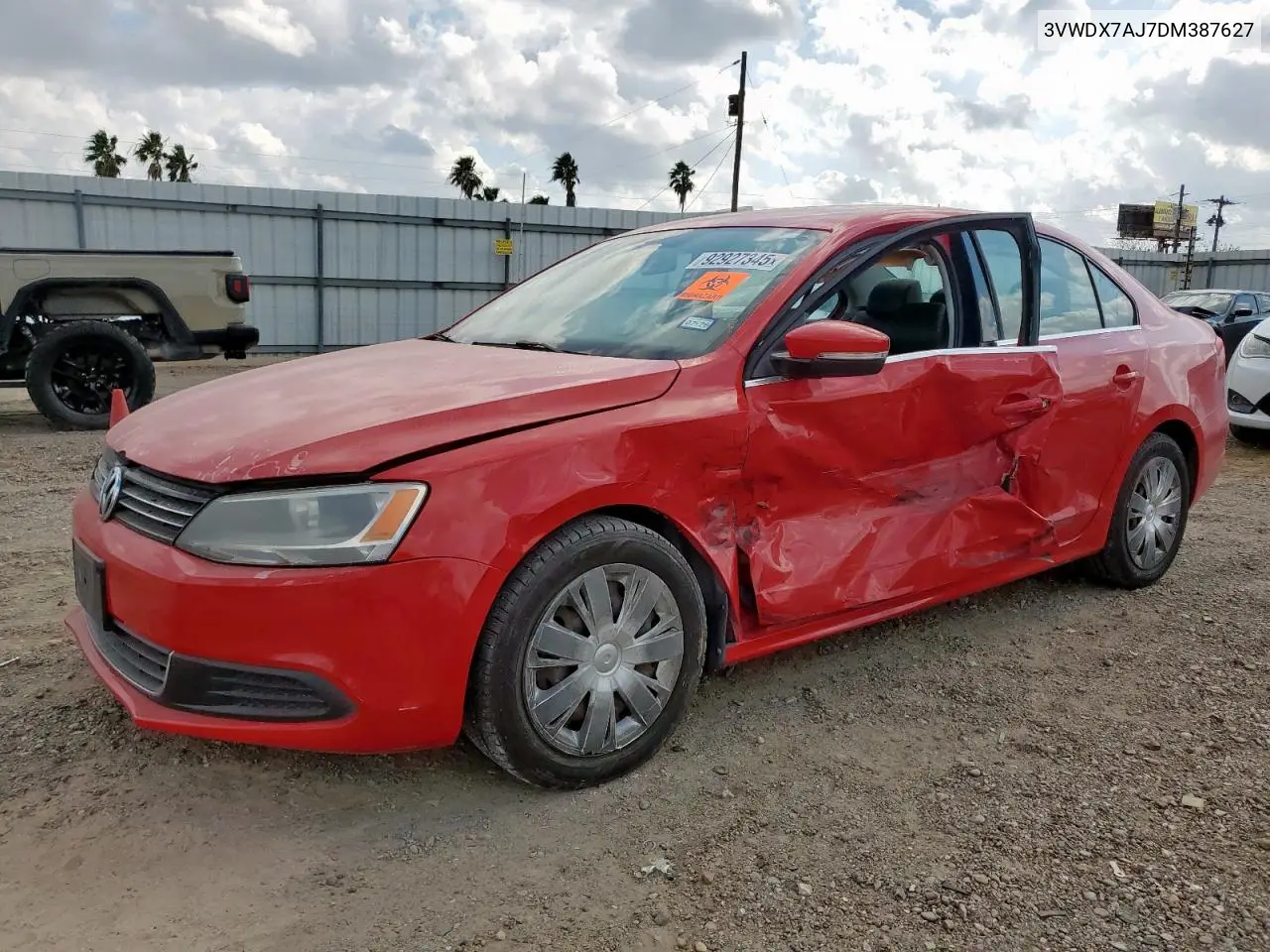 3VWDX7AJ7DM387627 2013 Volkswagen Jetta Se