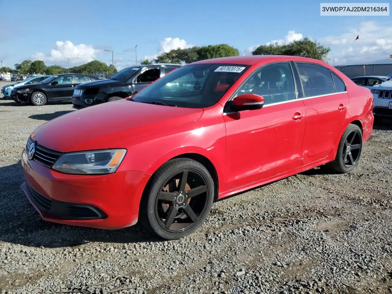 3VWDP7AJ2DM216364 2013 Volkswagen Jetta Se