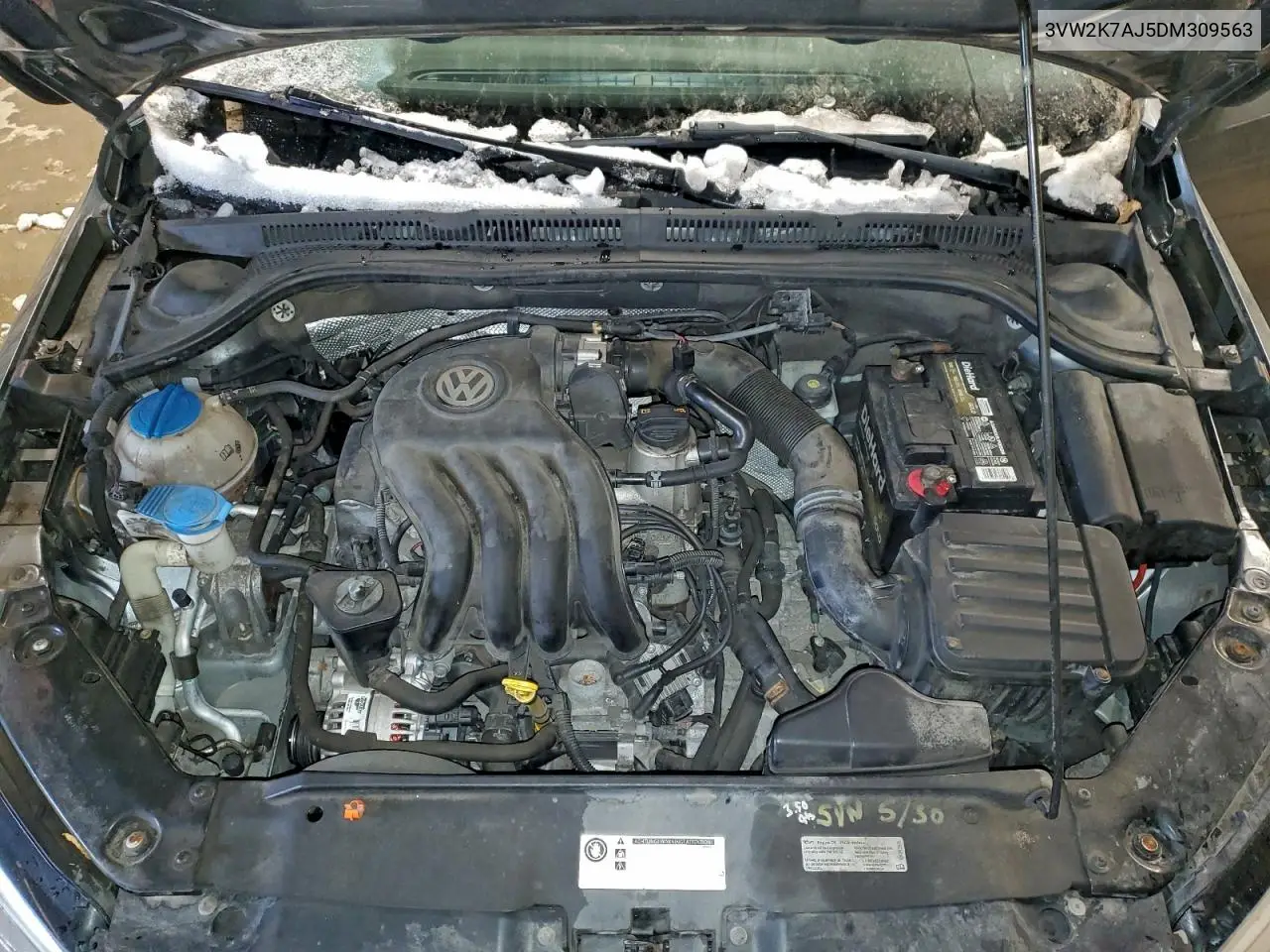 3VW2K7AJ5DM309563 2013 Volkswagen Jetta Base