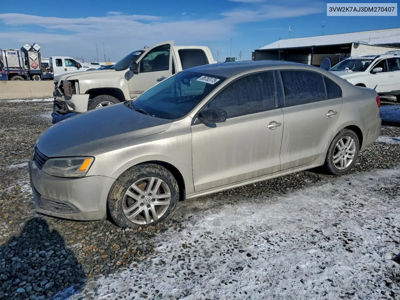 3VW2K7AJ3DM270407 2013 Volkswagen Jetta Base