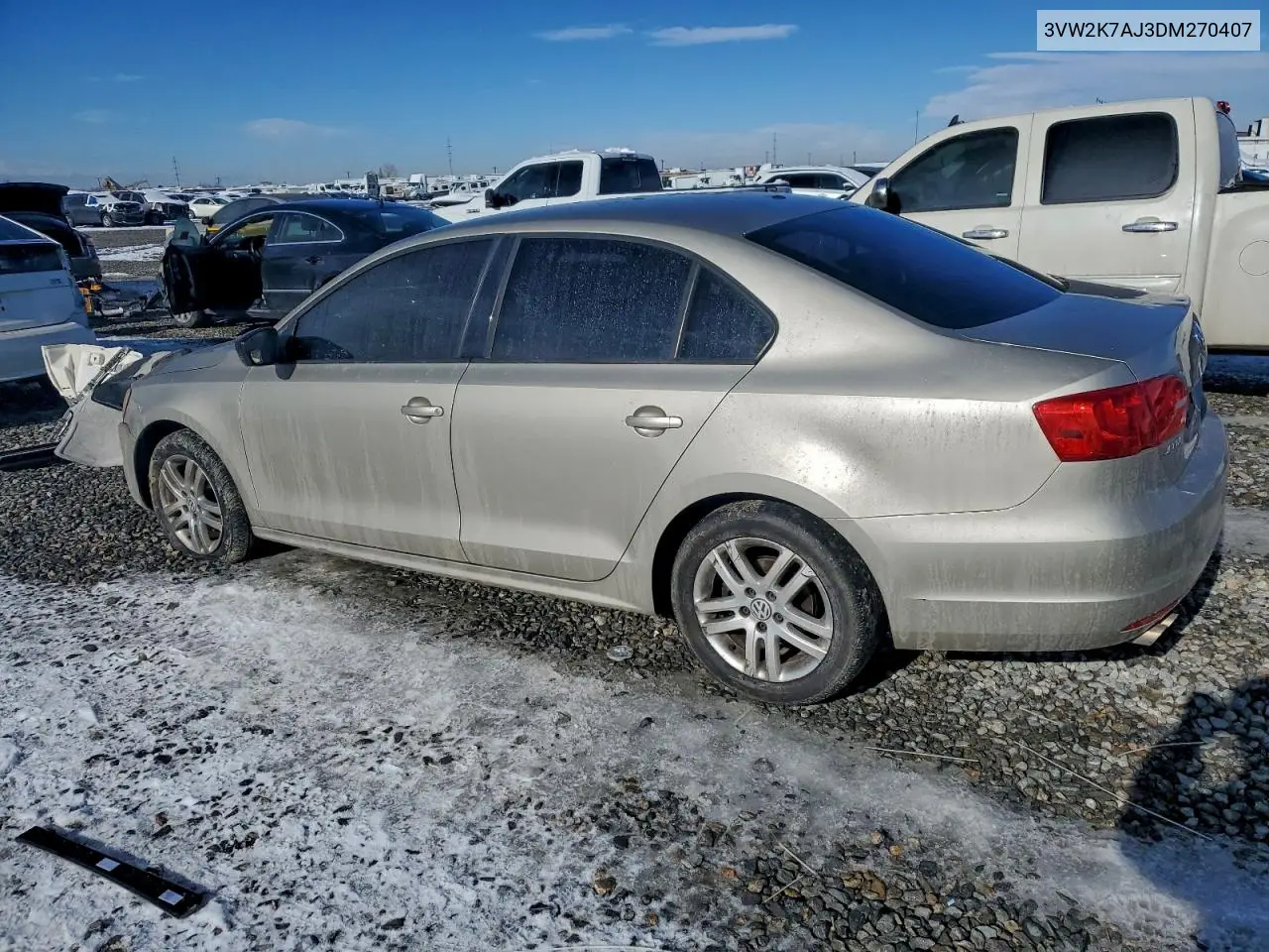 3VW2K7AJ3DM270407 2013 Volkswagen Jetta Base