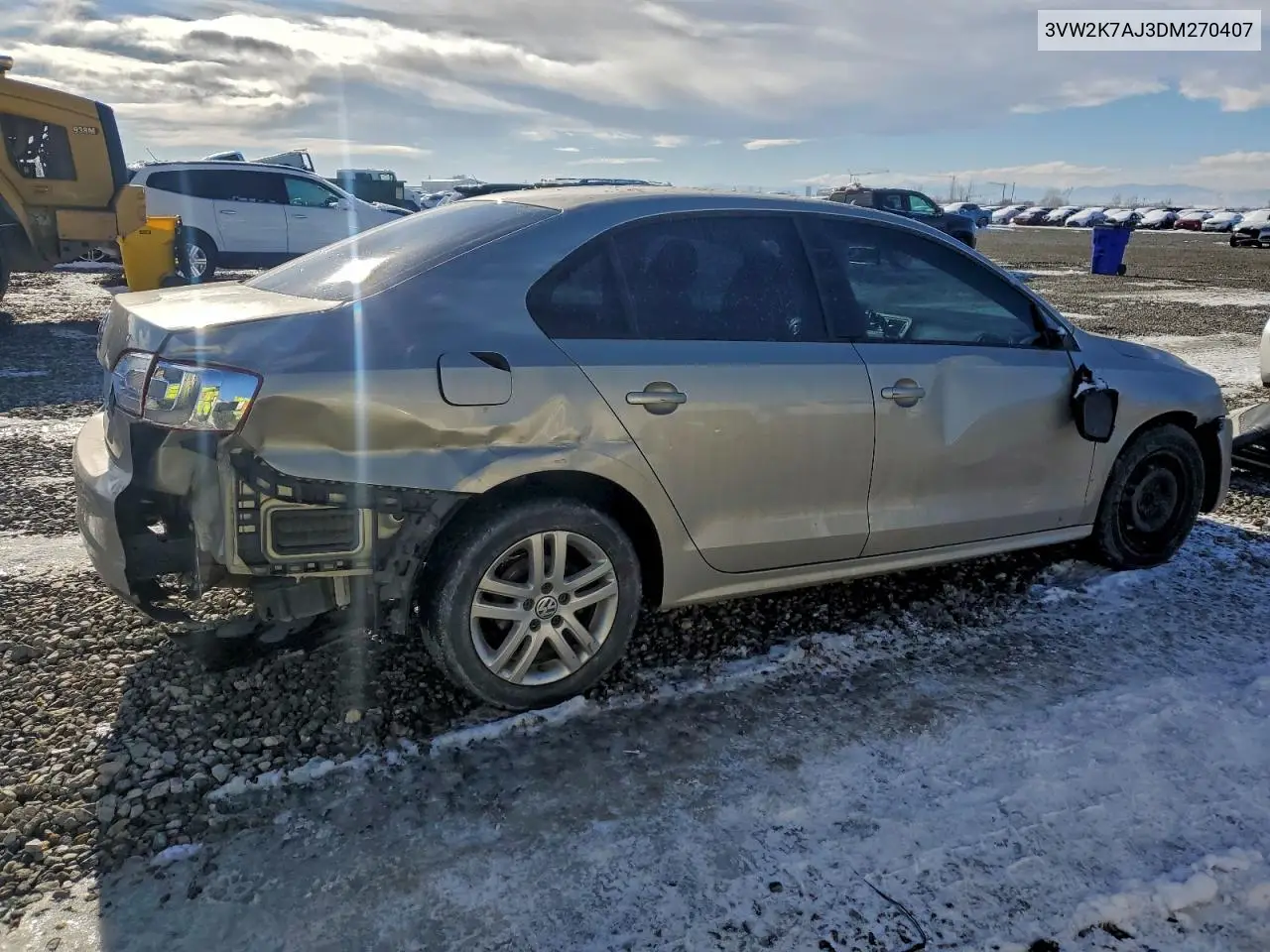 3VW2K7AJ3DM270407 2013 Volkswagen Jetta Base