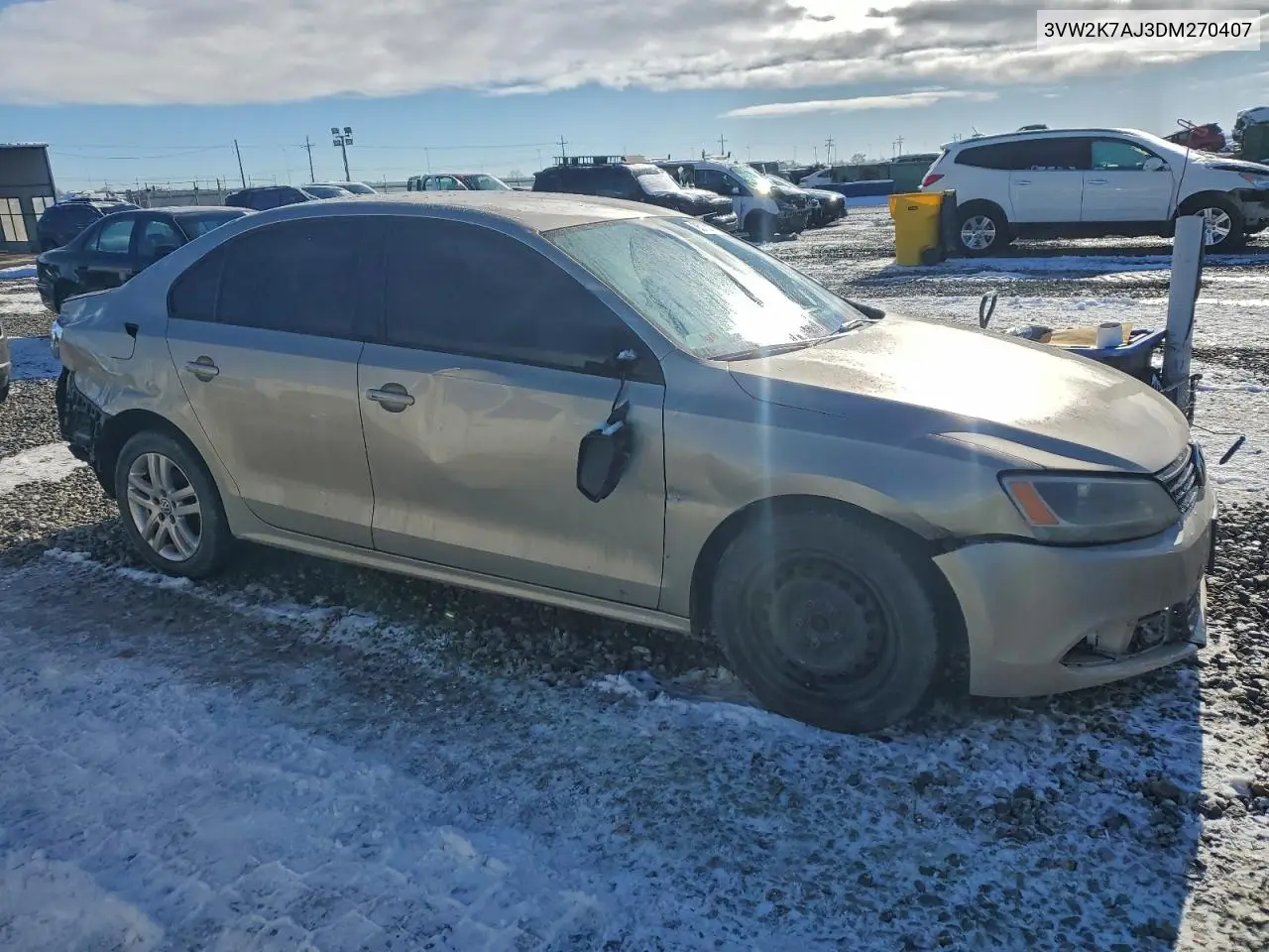 3VW2K7AJ3DM270407 2013 Volkswagen Jetta Base