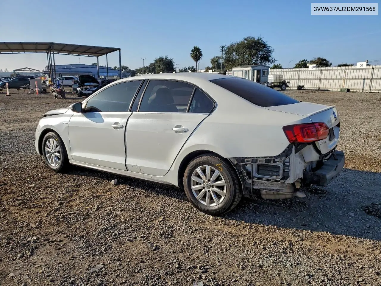 3VW637AJ2DM291568 2013 Volkswagen Jetta Hybrid