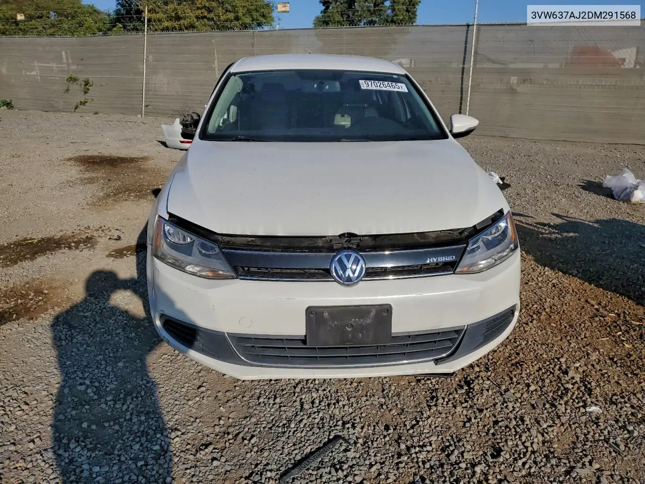 3VW637AJ2DM291568 2013 Volkswagen Jetta Hybrid