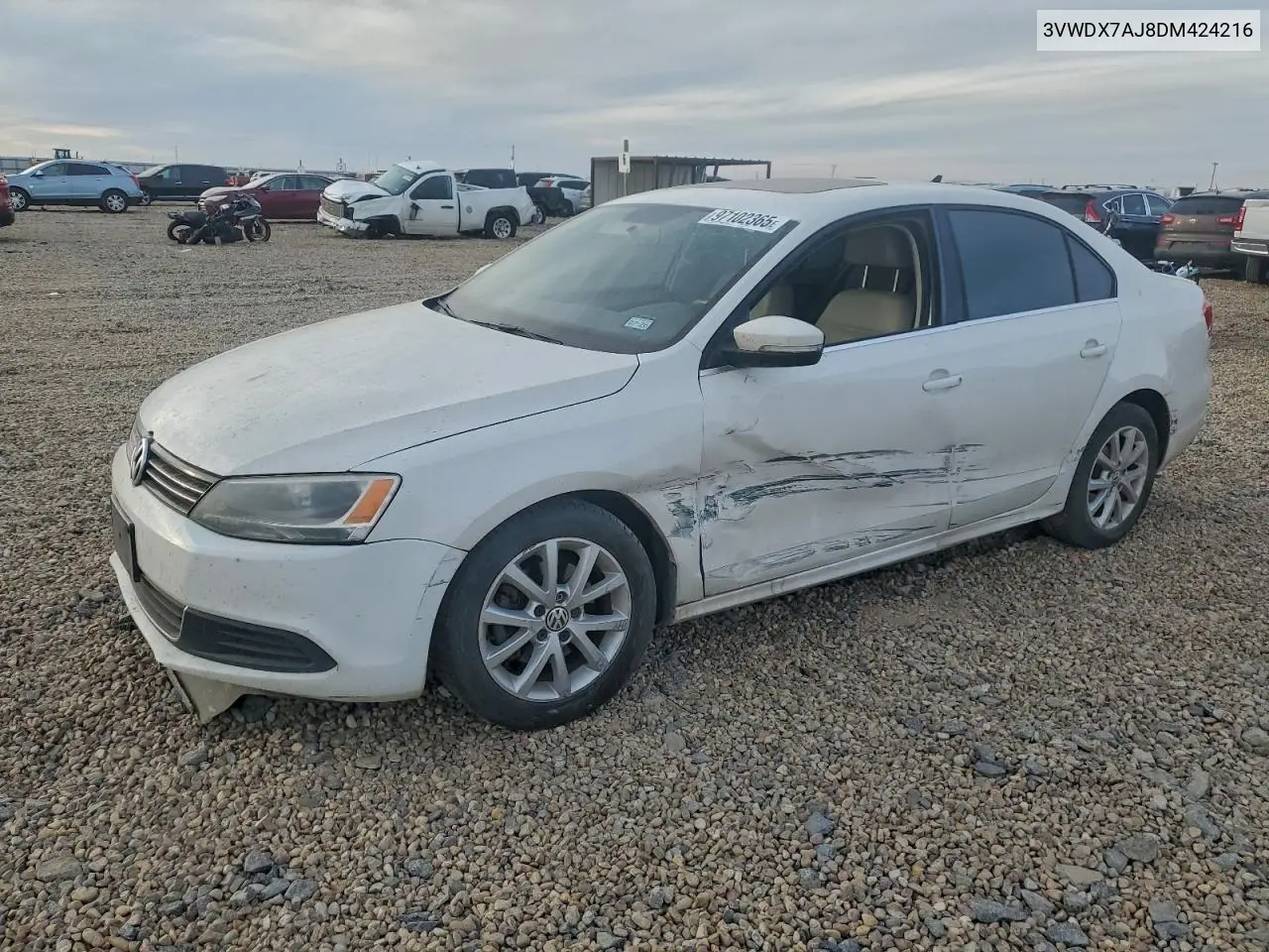 3VWDX7AJ8DM424216 2013 Volkswagen Jetta Se
