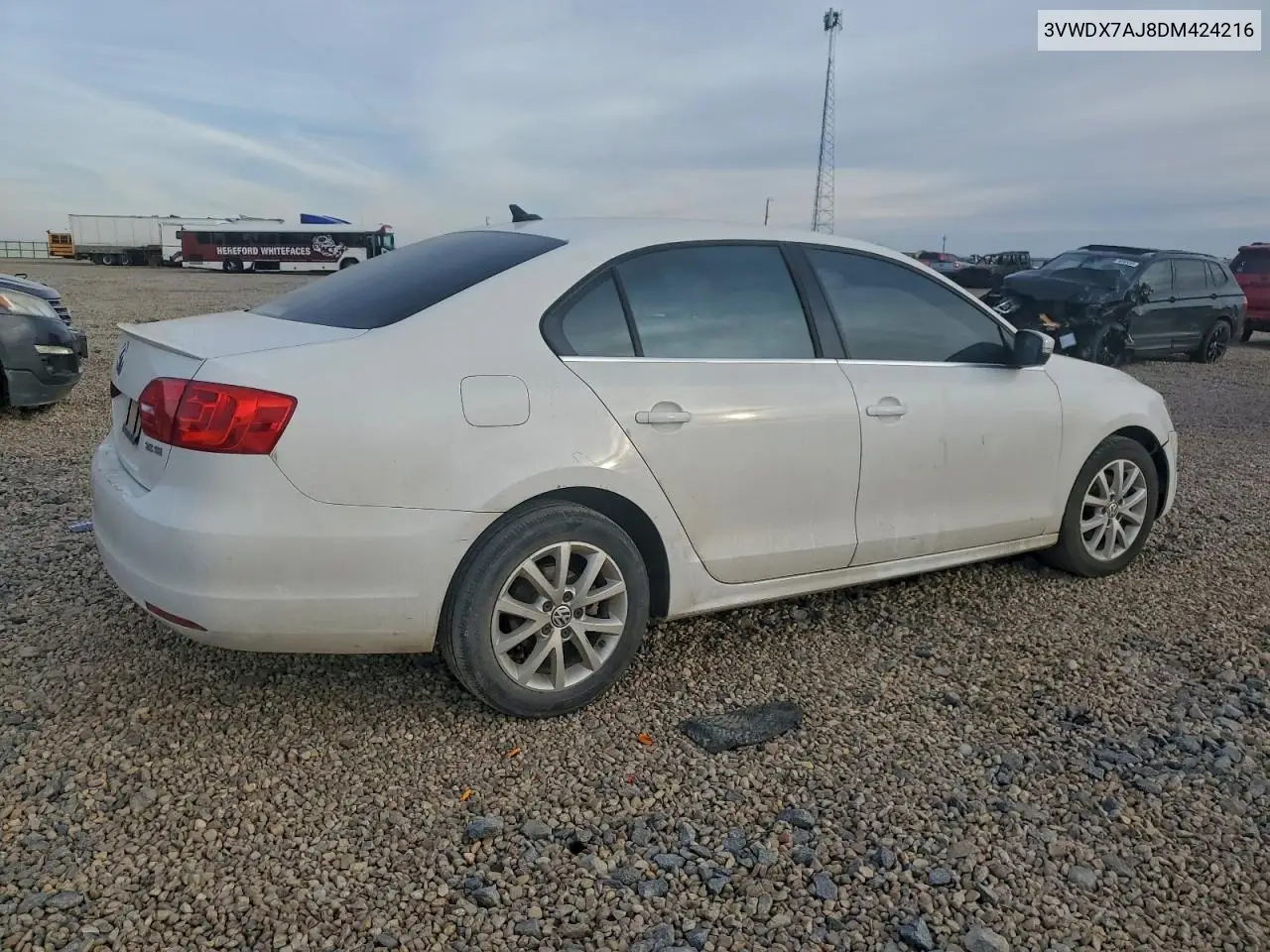 3VWDX7AJ8DM424216 2013 Volkswagen Jetta Se