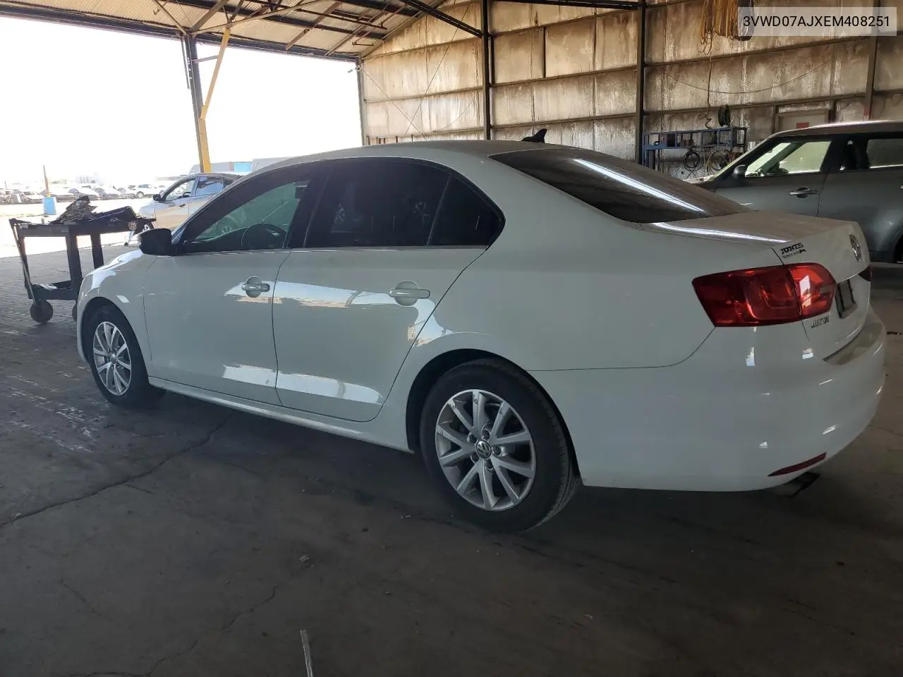 3VWD07AJXEM408251 2014 Volkswagen Jetta Se