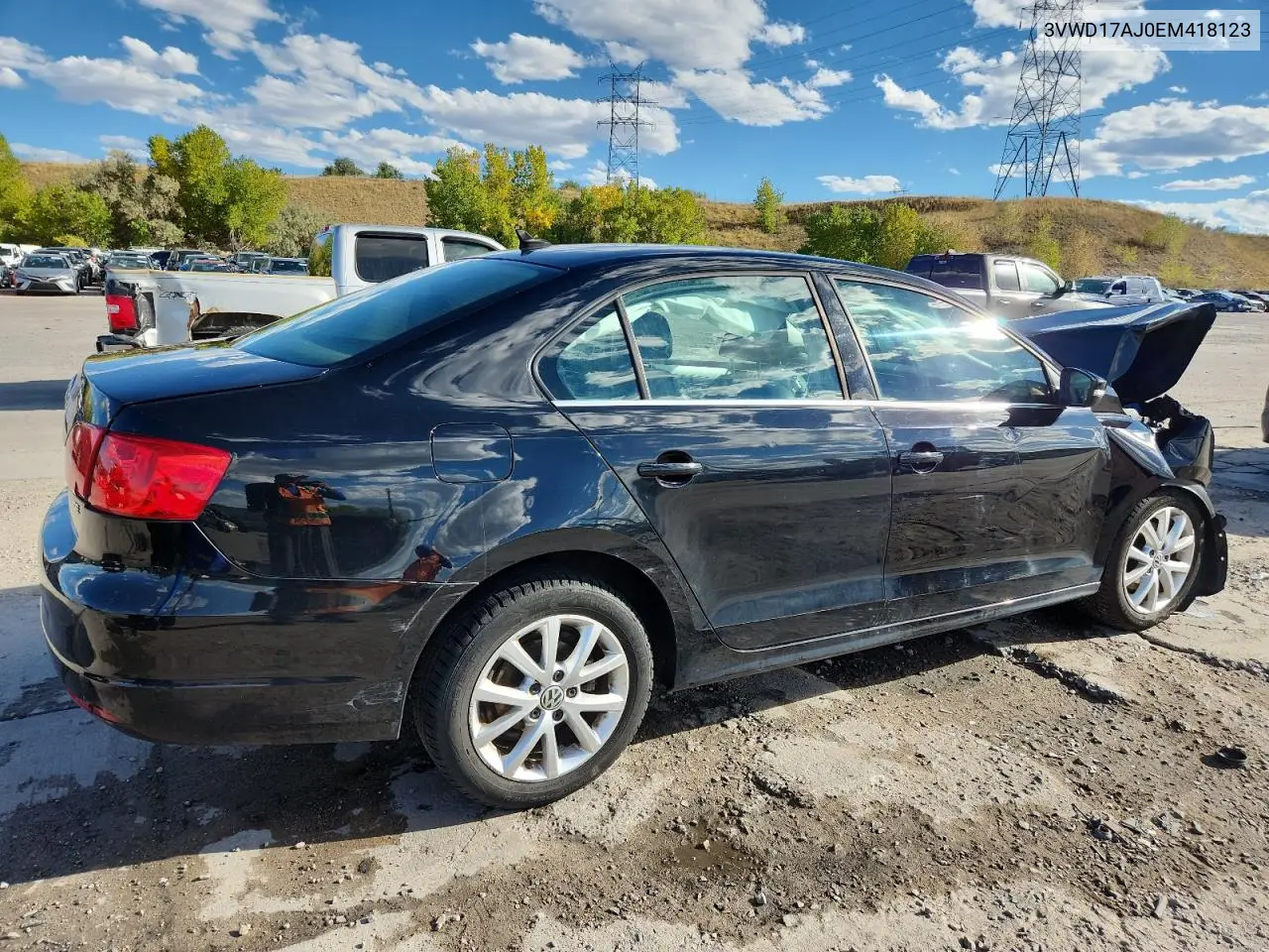 3VWD17AJ0EM418123 2014 Volkswagen Jetta Se