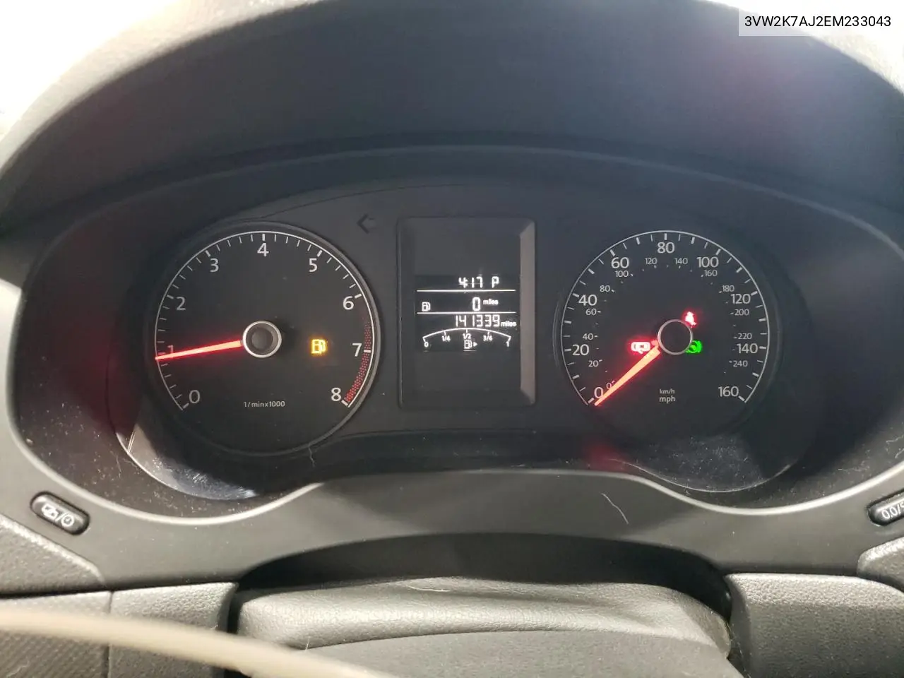 3VW2K7AJ2EM233043 2014 Volkswagen Jetta Base