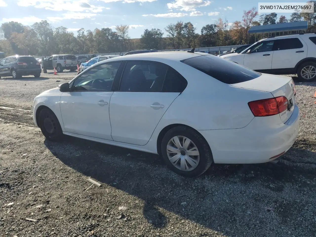 3VWD17AJ2EM276597 2014 Volkswagen Jetta Se