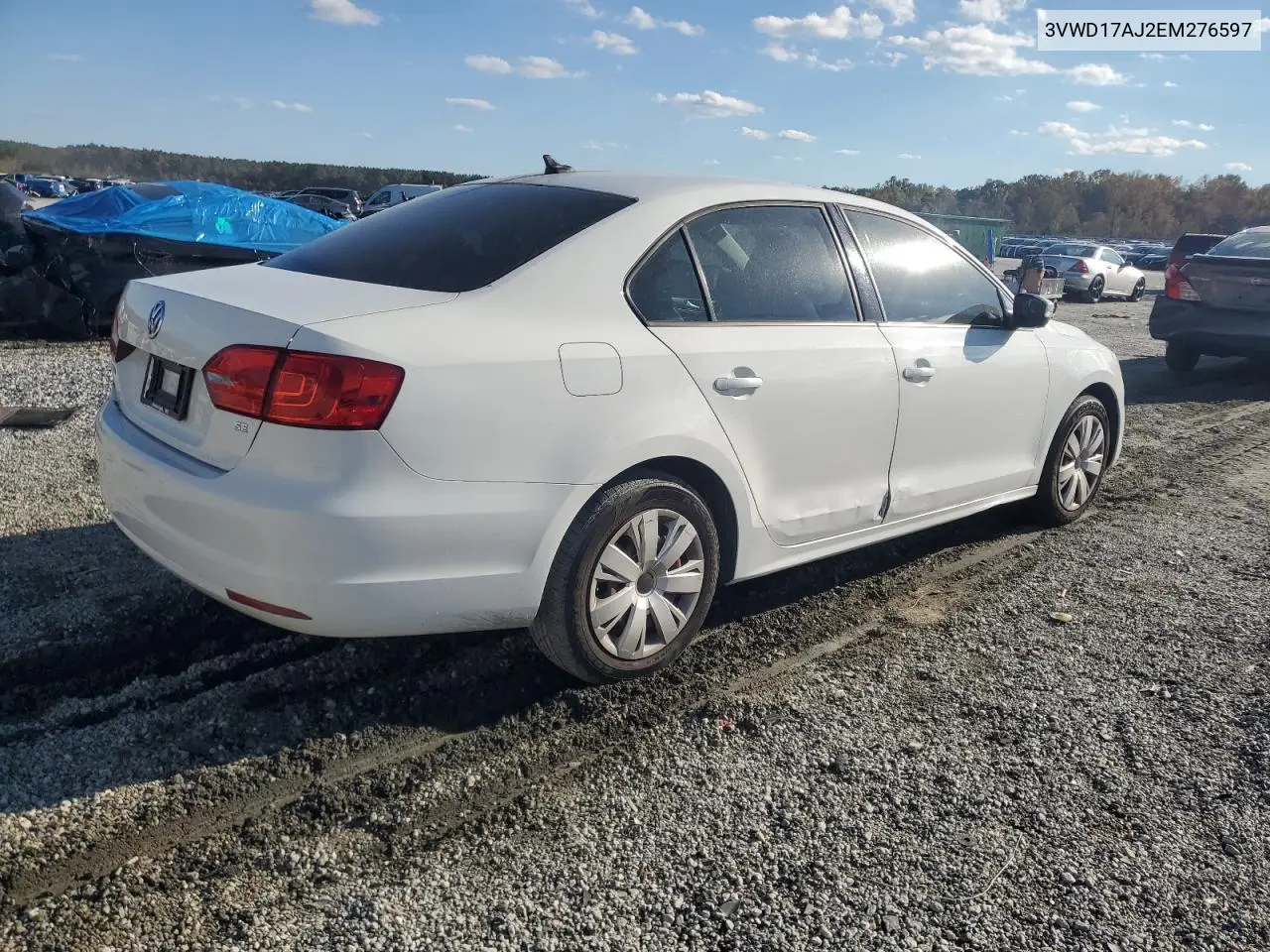 3VWD17AJ2EM276597 2014 Volkswagen Jetta Se
