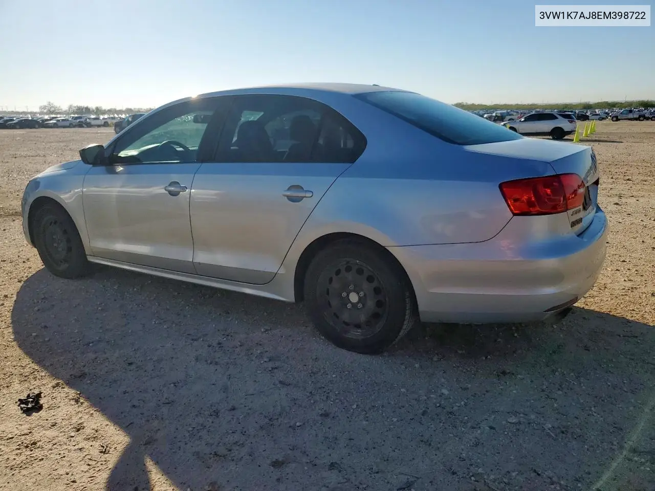 3VW1K7AJ8EM398722 2014 Volkswagen Jetta Base