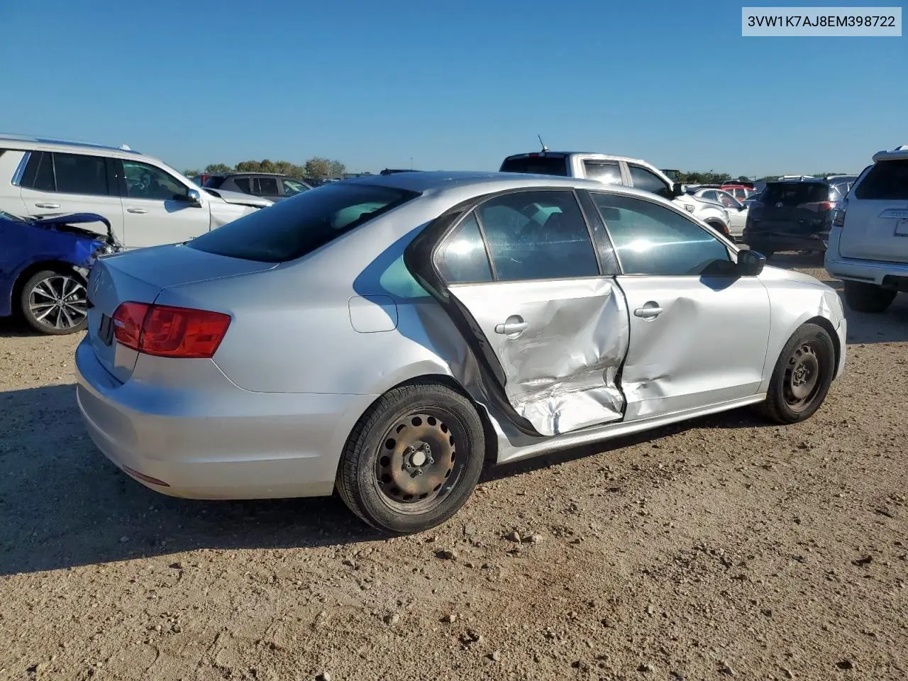 3VW1K7AJ8EM398722 2014 Volkswagen Jetta Base