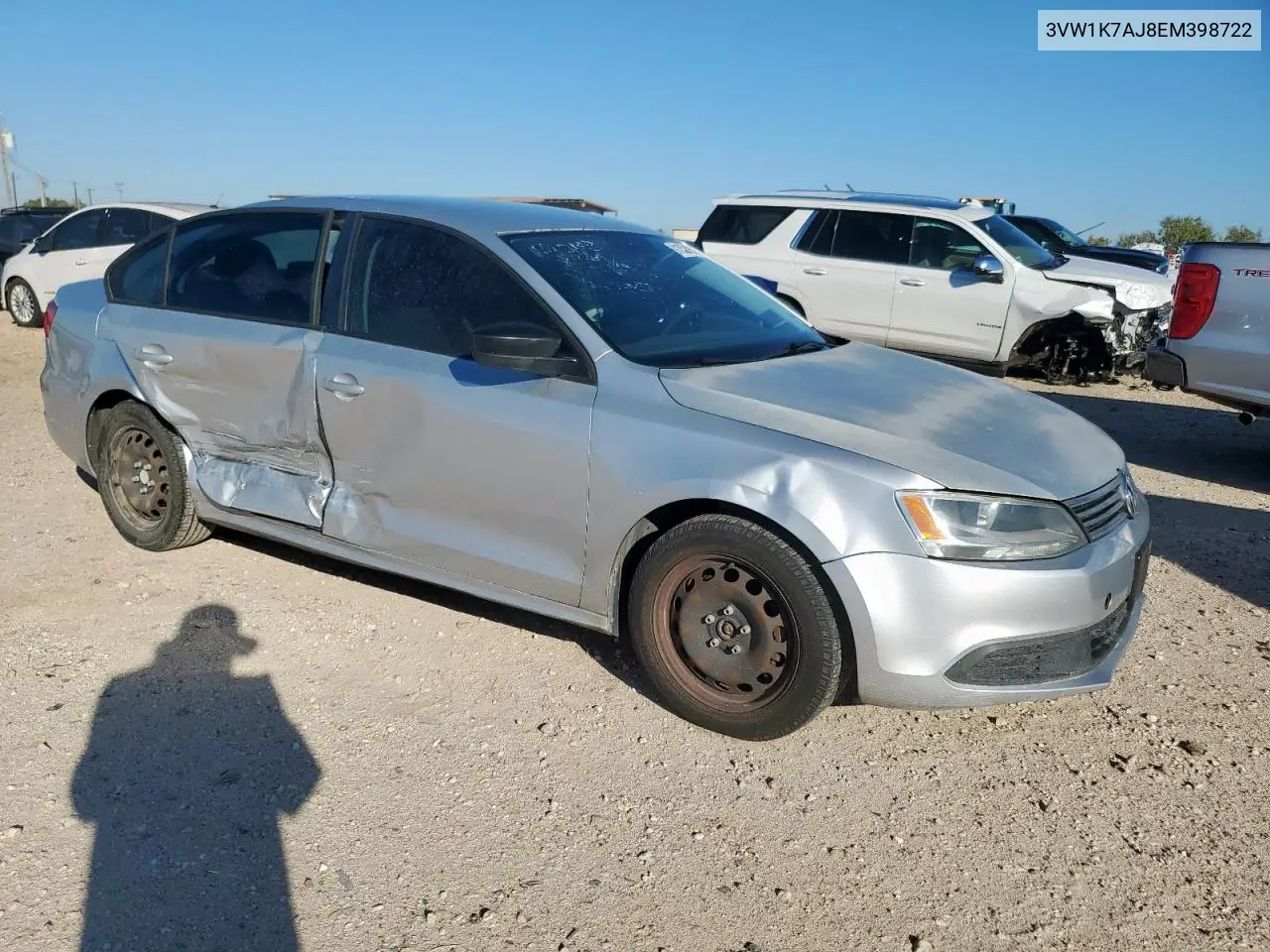 3VW1K7AJ8EM398722 2014 Volkswagen Jetta Base