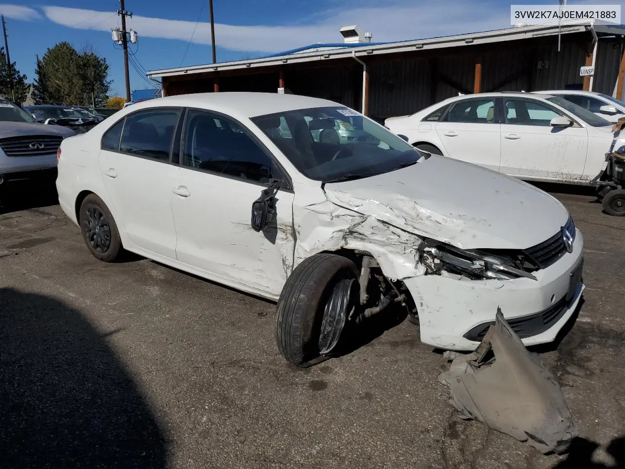 3VW2K7AJ0EM421883 2014 Volkswagen Jetta Base