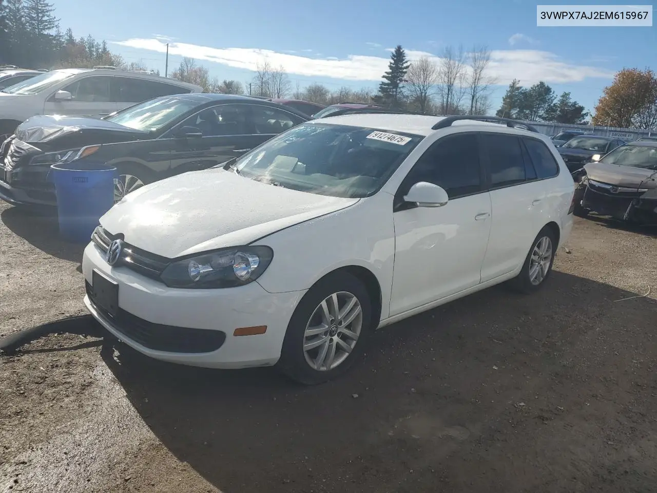 3VWPX7AJ2EM615967 2014 Volkswagen Jetta S