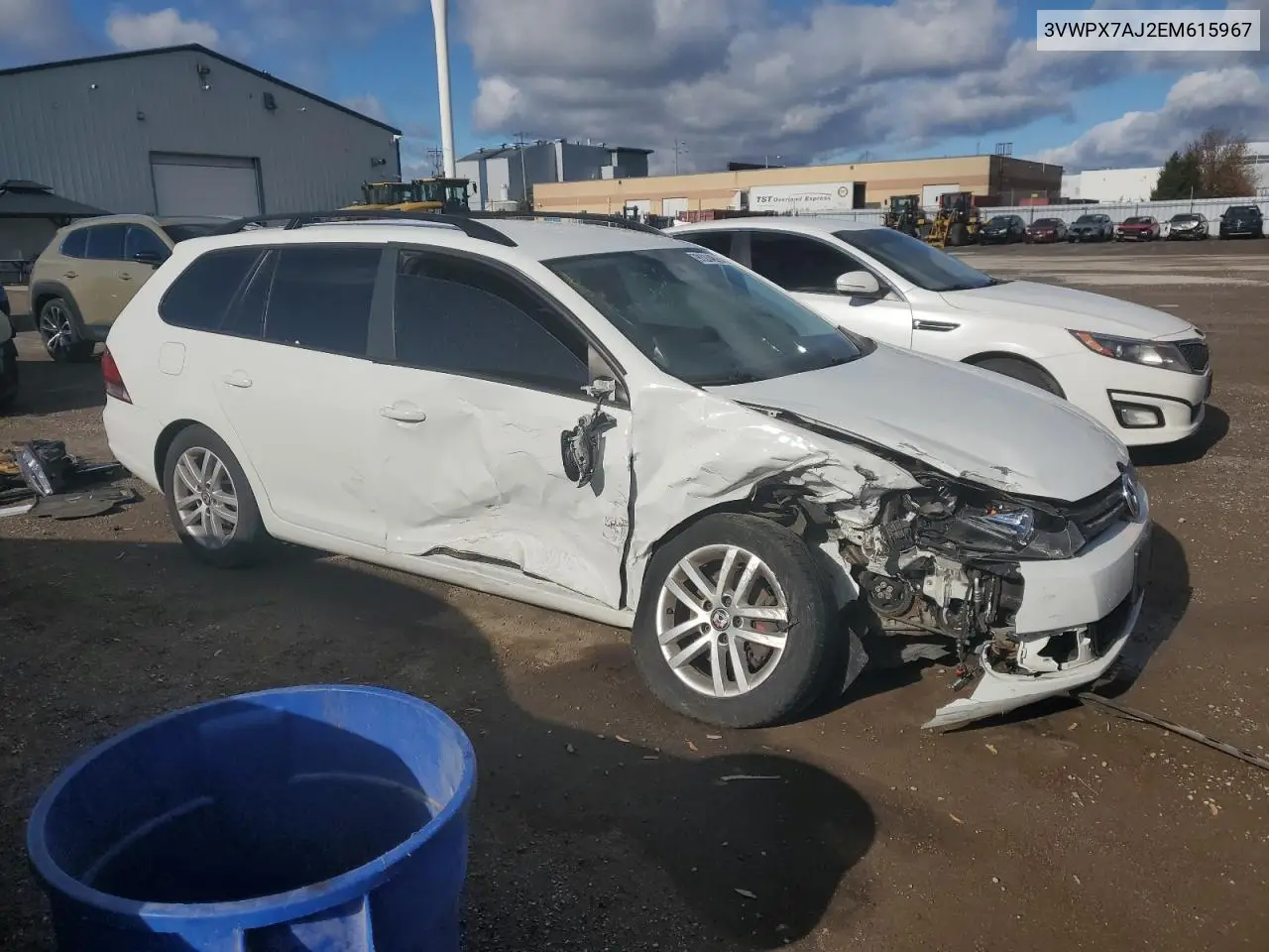 3VWPX7AJ2EM615967 2014 Volkswagen Jetta S
