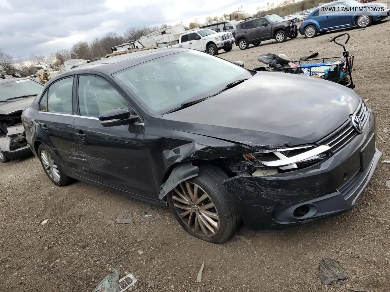 3VWL17AJ4EM353675 2014 Volkswagen Jetta Sel