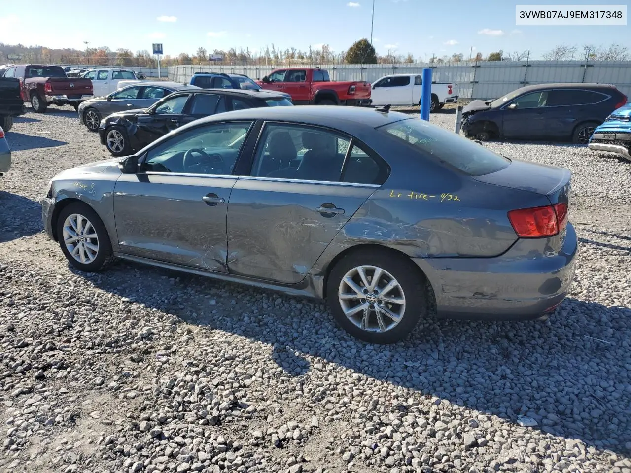 3VWB07AJ9EM317348 2014 Volkswagen Jetta Se