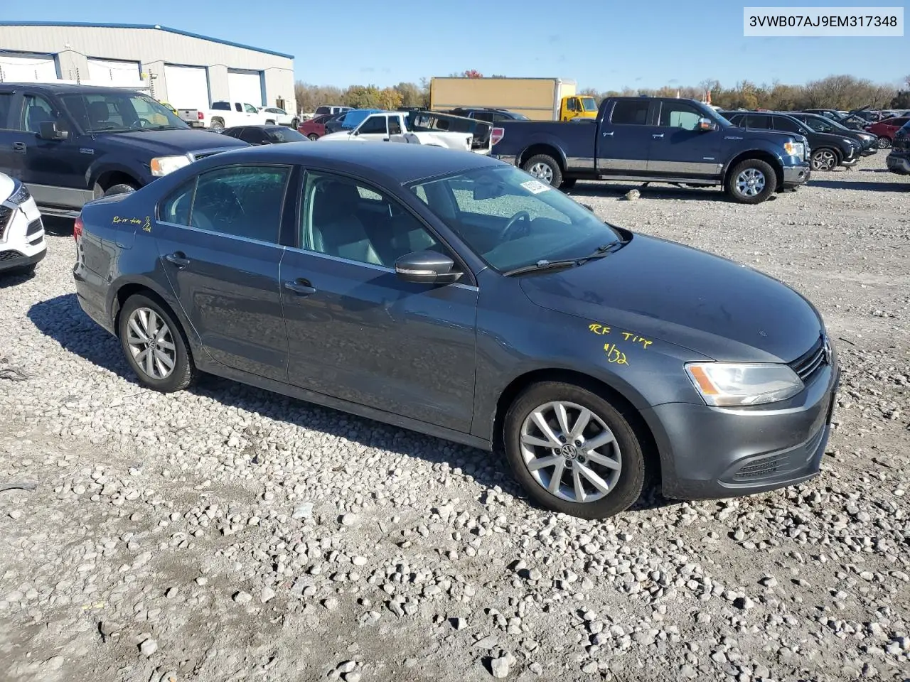 3VWB07AJ9EM317348 2014 Volkswagen Jetta Se
